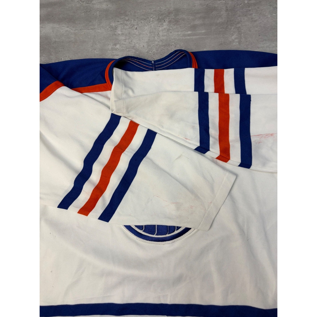Vintage 1988 Edmonton Oilers NHL CCM Maska Hockey Jersey Size XL