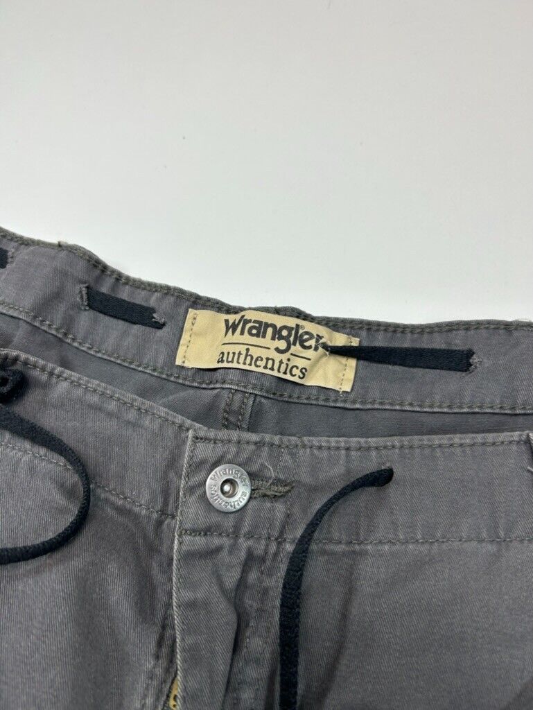 Wrangler Authentics Workwear Multi-Pocket Cargo Pants Size 36 Gray