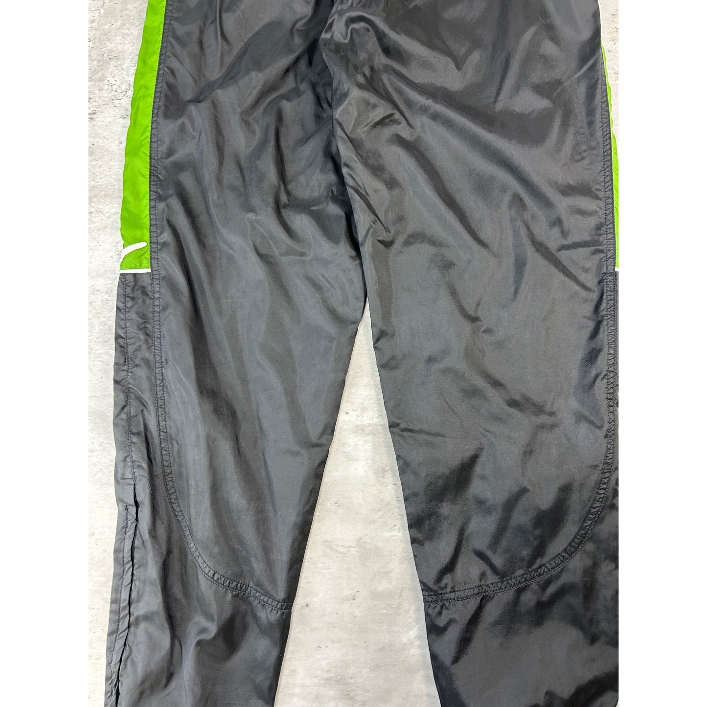 Vintage 90s Nike Embroidered Swoosh Nylon Track Pants Size Small