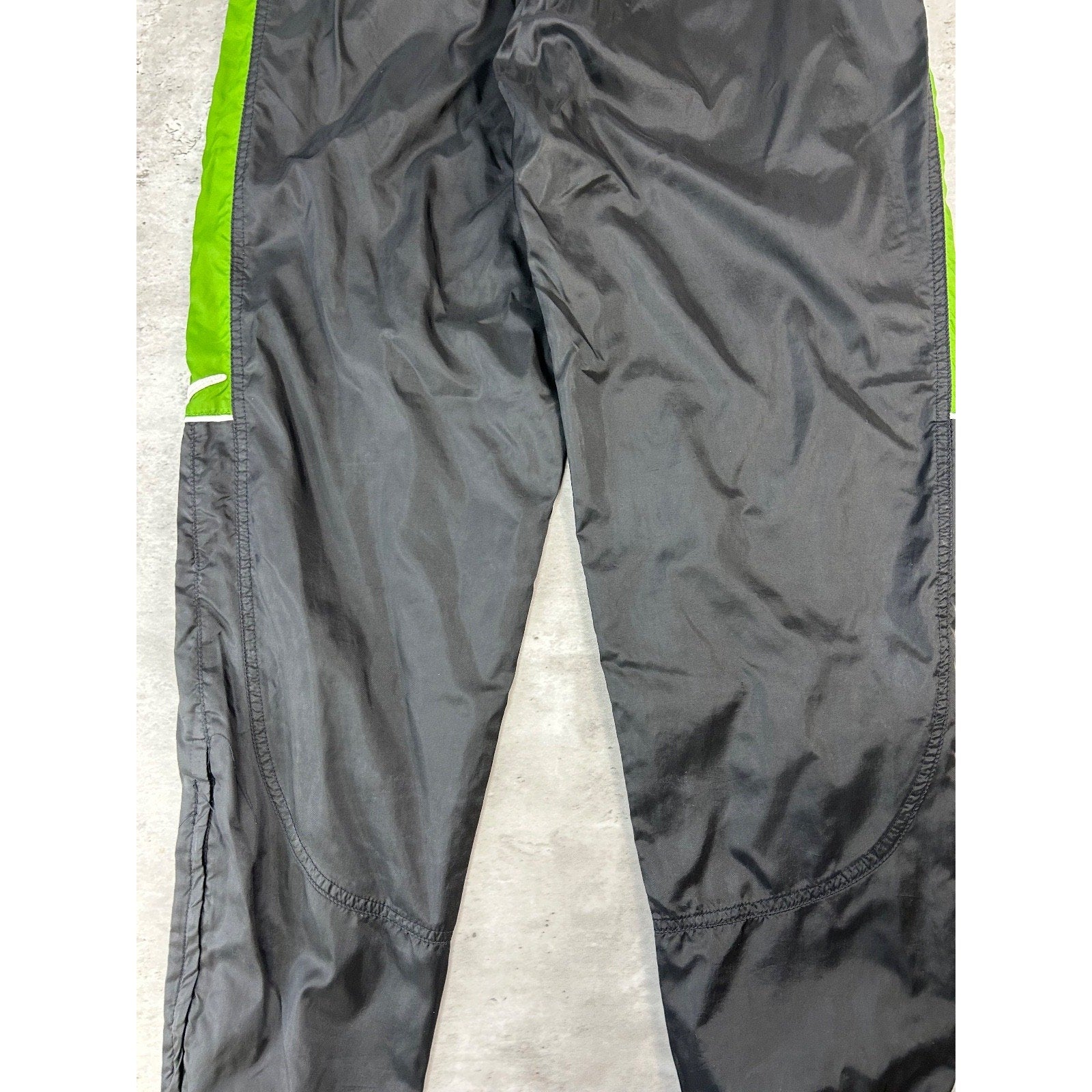 Vintage 90s Nike Embroidered Swoosh Nylon Track Pants Size Small