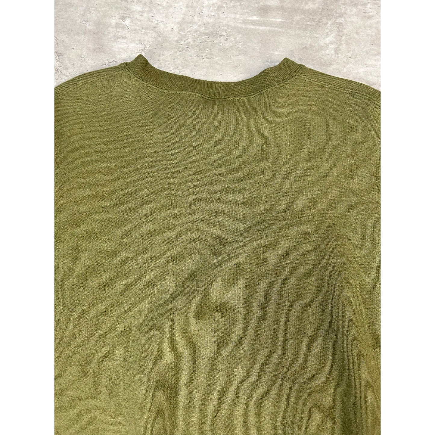 Vintage 90s USMC Military Crest Graphic Sweatshirt Size Medium Green