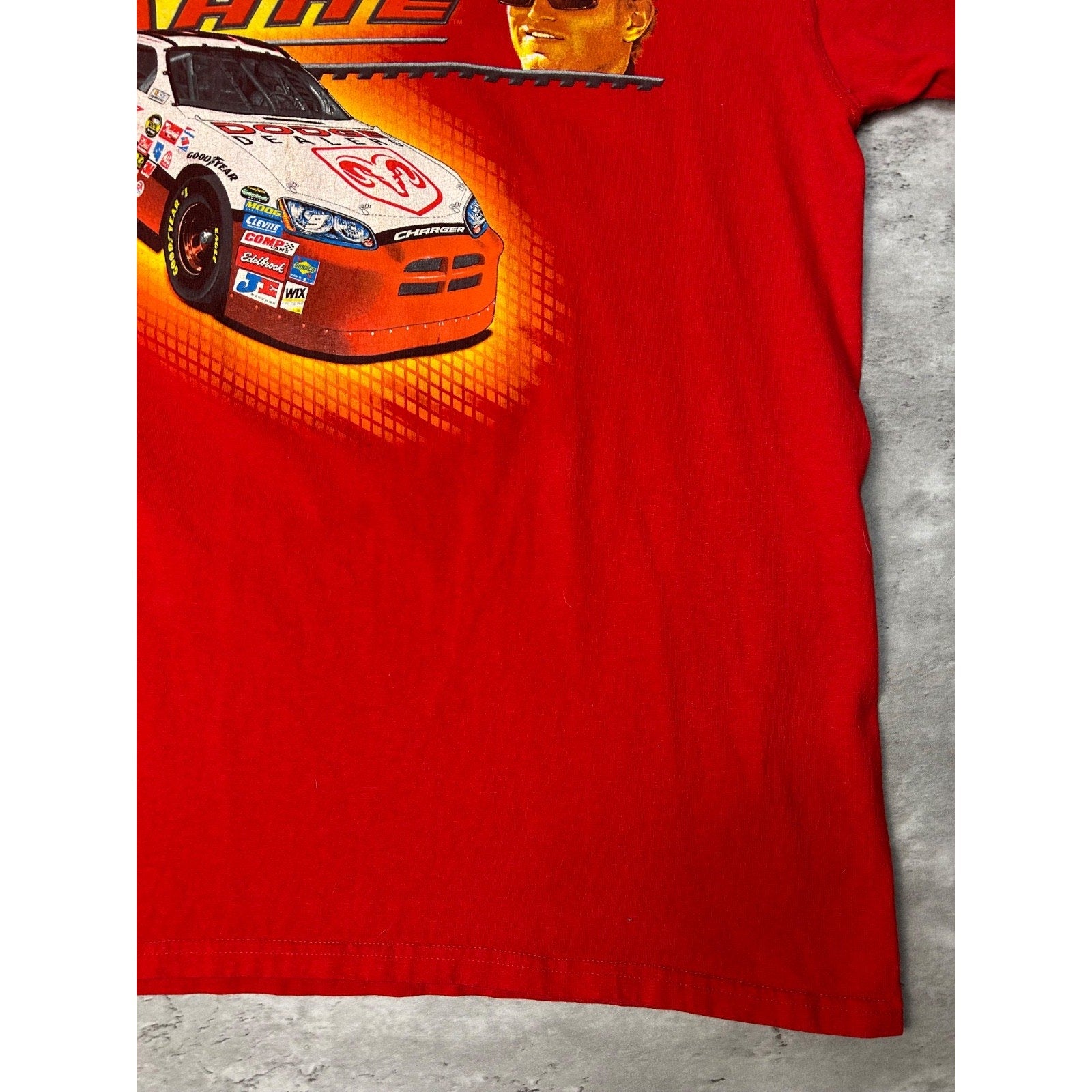 Vintage Kasey Kahne #9 Dodge Racing Nascar Graphic T-Shirt Size Large