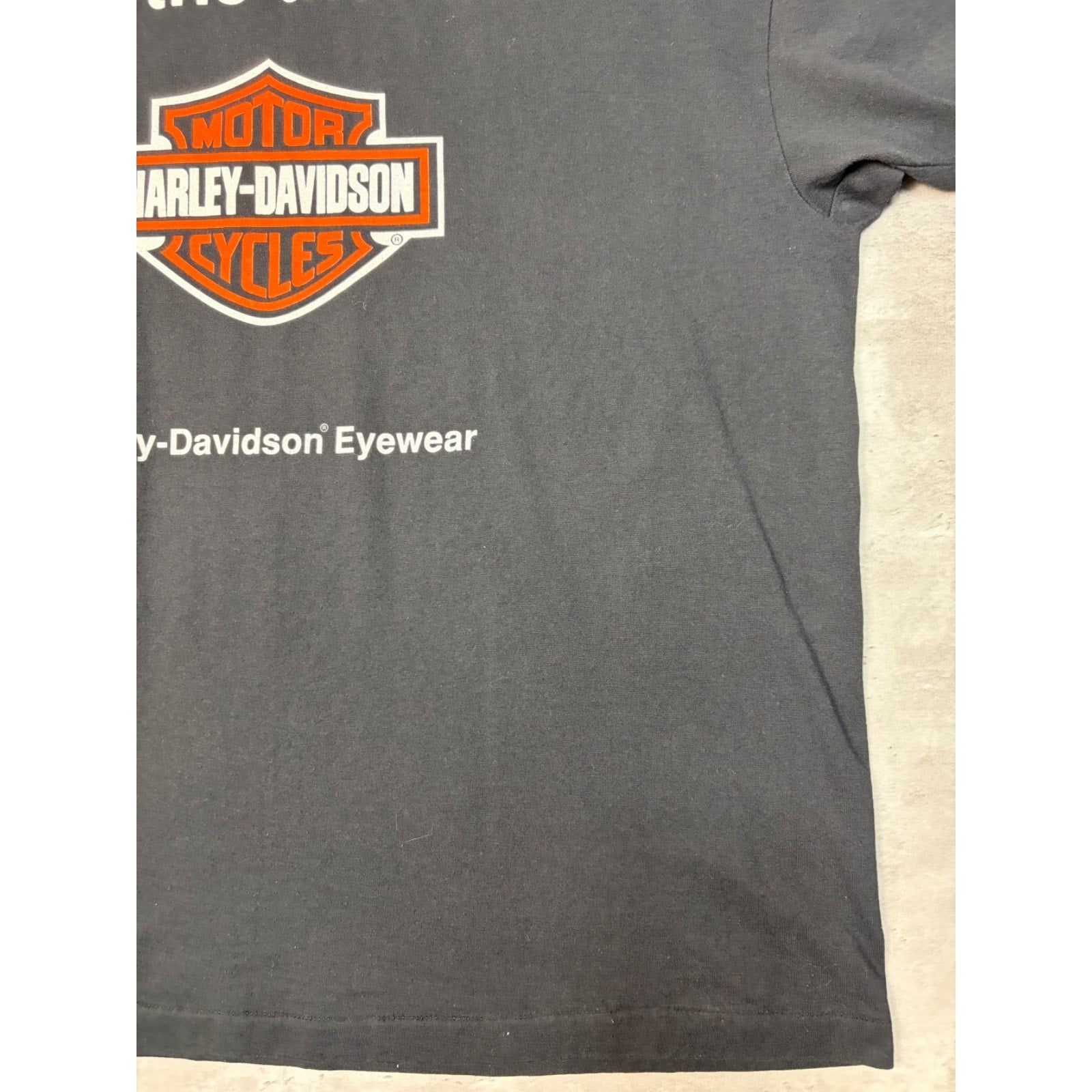 Vintage Harley Davidson Eyewear Feel The Thunder Graphic T-Shirt Size XL
