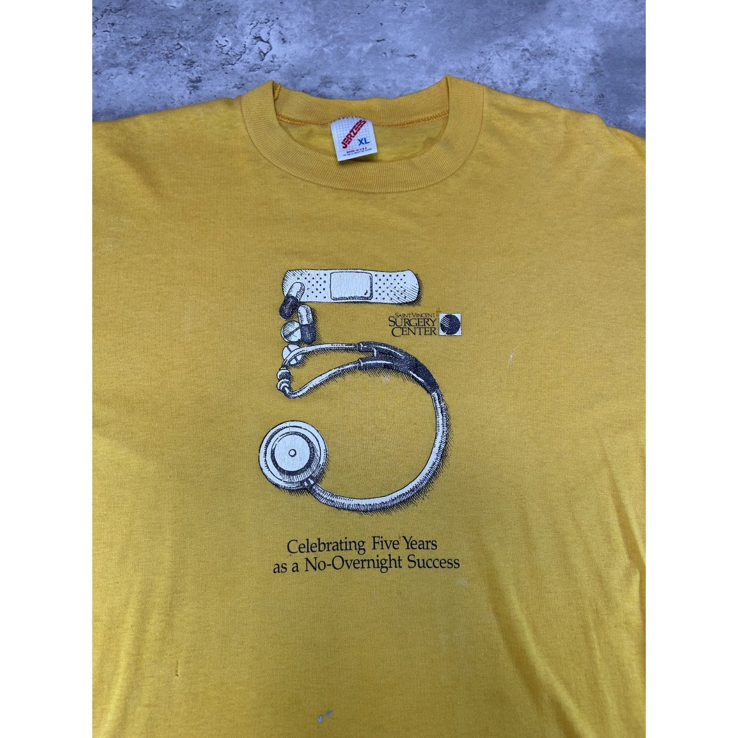 Vintage 90s Saint VIncent Surgery Center 5 Year Anniversary T-Shirt Size XL