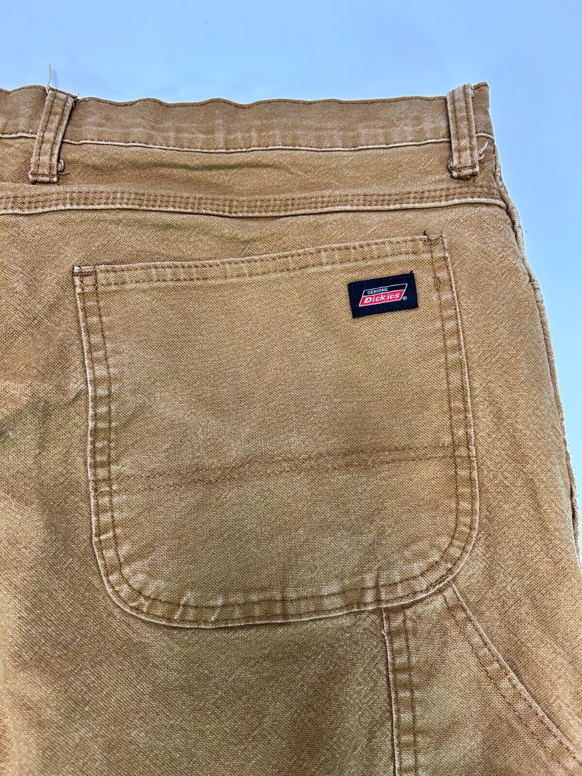 Dickies Canvas Work Wear Carpenter Pants Size 39W Beige