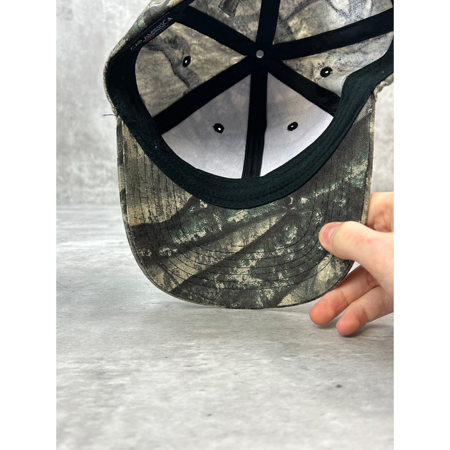 Vintage Mossy Oak Treestand Camo Hunting Snapback Hat OSFA