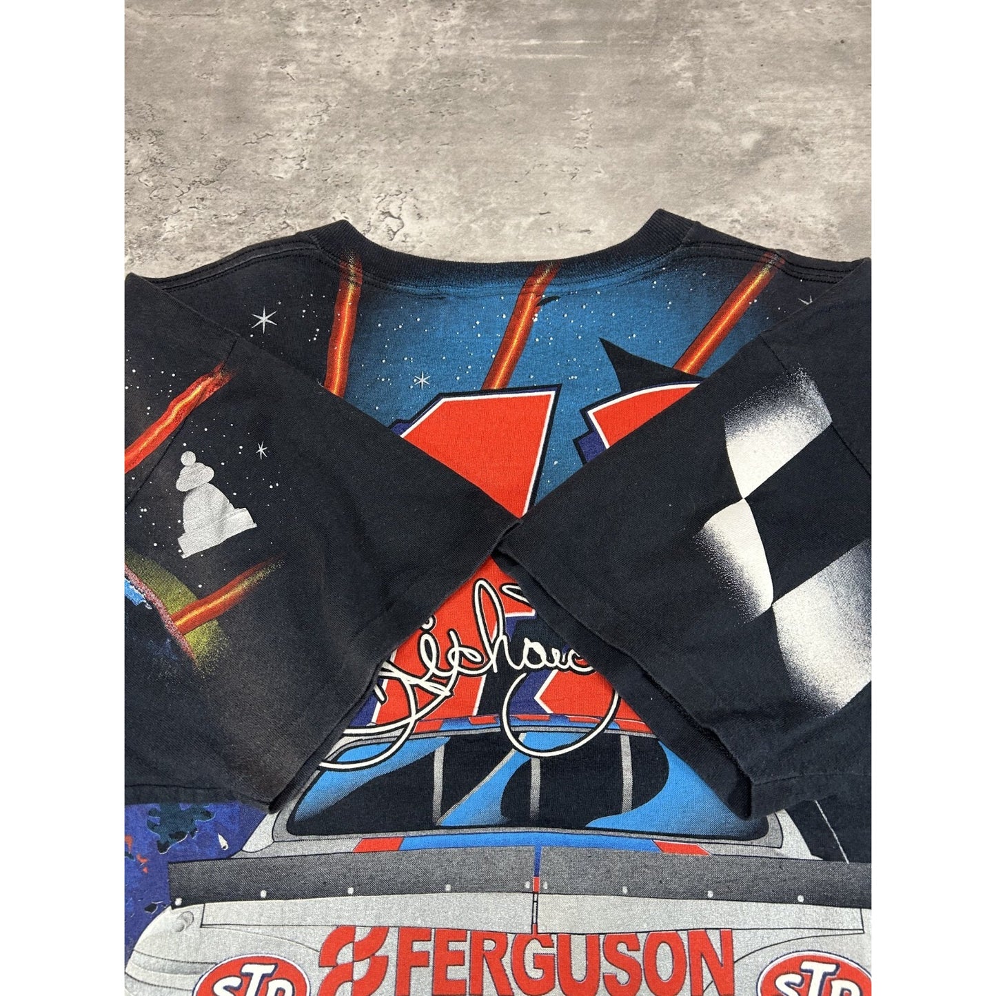 Vintage 90s Richard Petty #43 STP Racing Nascar All Over Print T-Shirt Sz XL