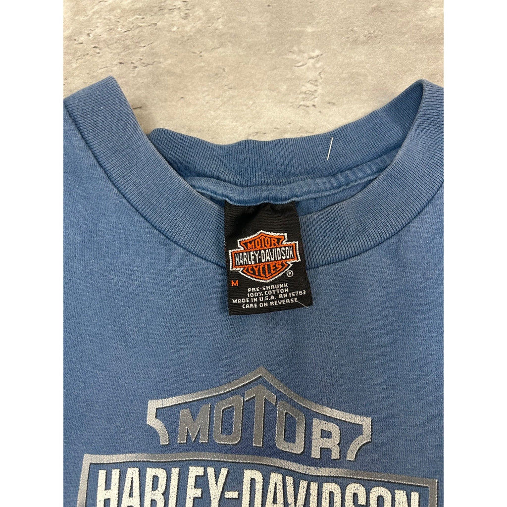 Vintage 1999 Harley Davidson Motorcycles Classic Logo Graphic T-Shirt Sz Medium