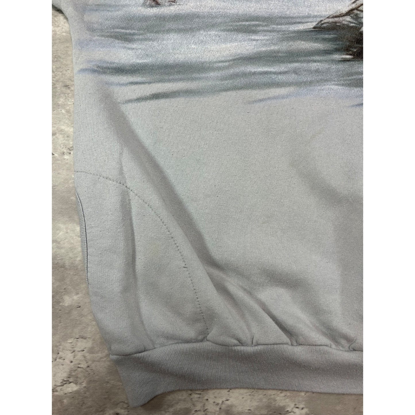 Vintage 90s Nature Animal Graphic All Over Print Sweatshirt Size 2XL Gray