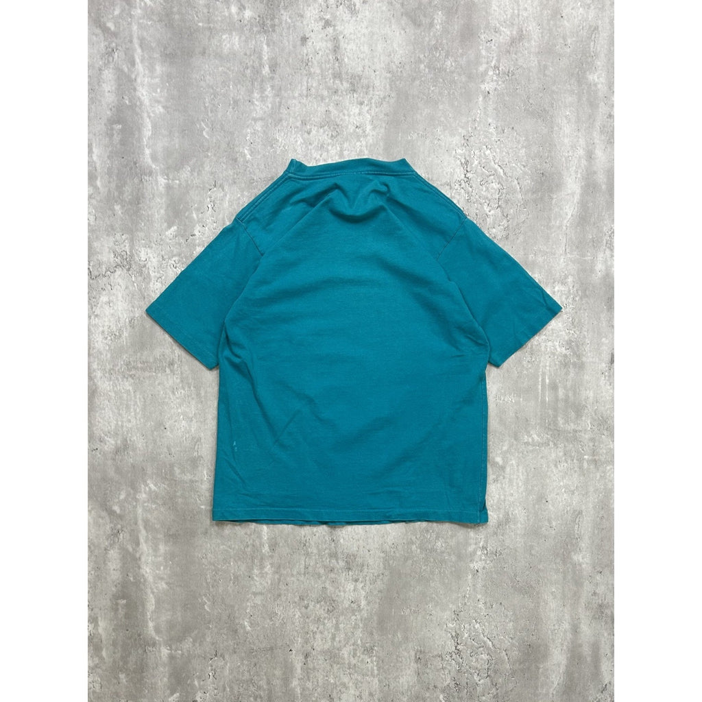 Vintage 90s Deckside Reflections Cottage Landscape Graphic T-Shirt Size Medium