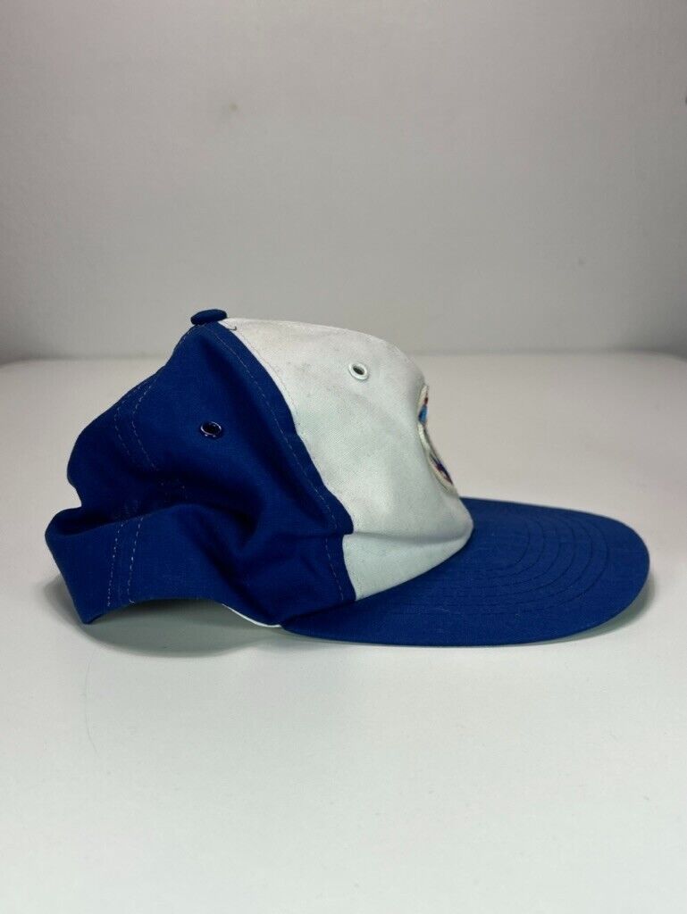 Vintage 90s Toronto Blue Jays MLB Embroidered Patch Trucker Snapback Hat OSFA