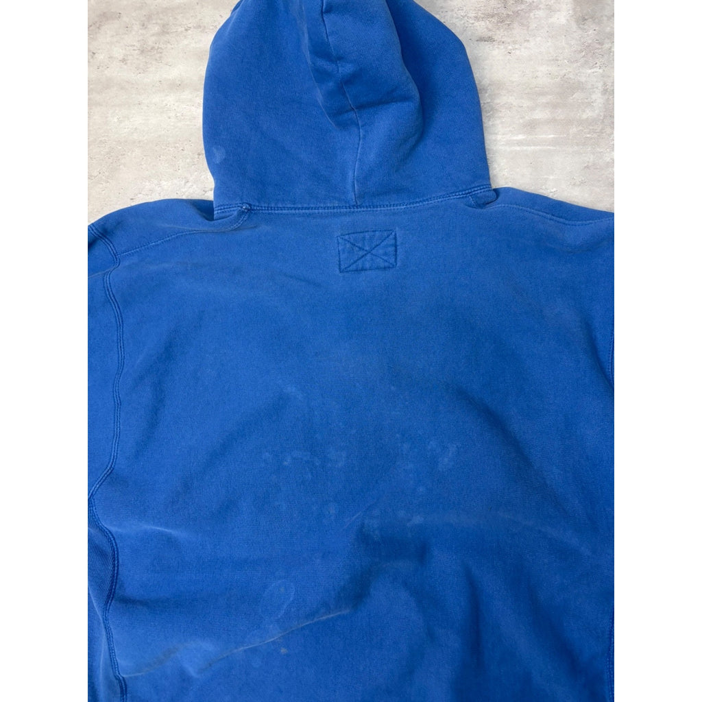 Vintage Uconn Huskies NCAA Embroidered Arc Spellout Hooded Sweatshirt Size XL