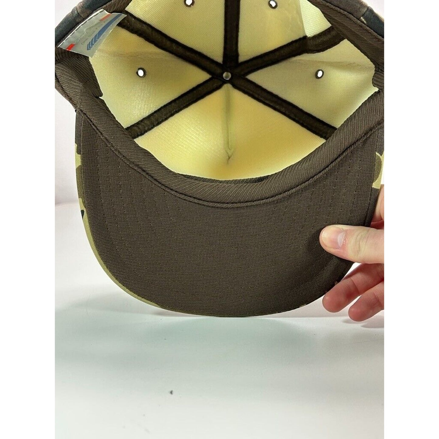Vintage 90s Snyder Corner Hunting Camo Foam Snapback Hat OSFA