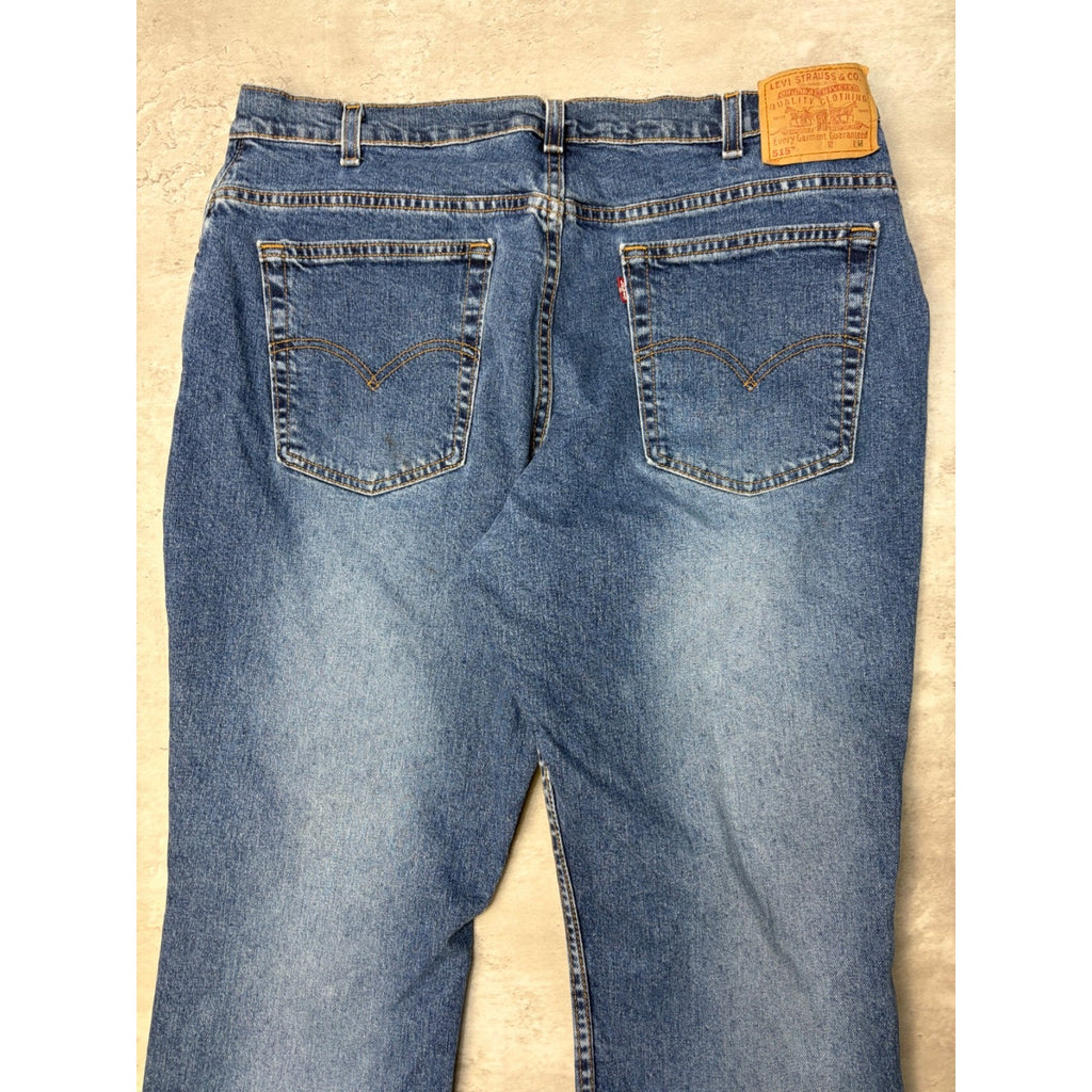 Vintage 90s Womens Levis Red Tab 515 Boot Cut Medium Wash Denim Pants Size 37