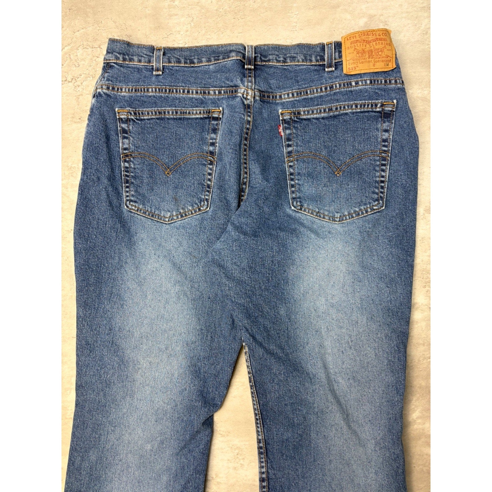 Vintage 90s Womens Levis Red Tab 515 Boot Cut Medium Wash Denim Pants Size 37