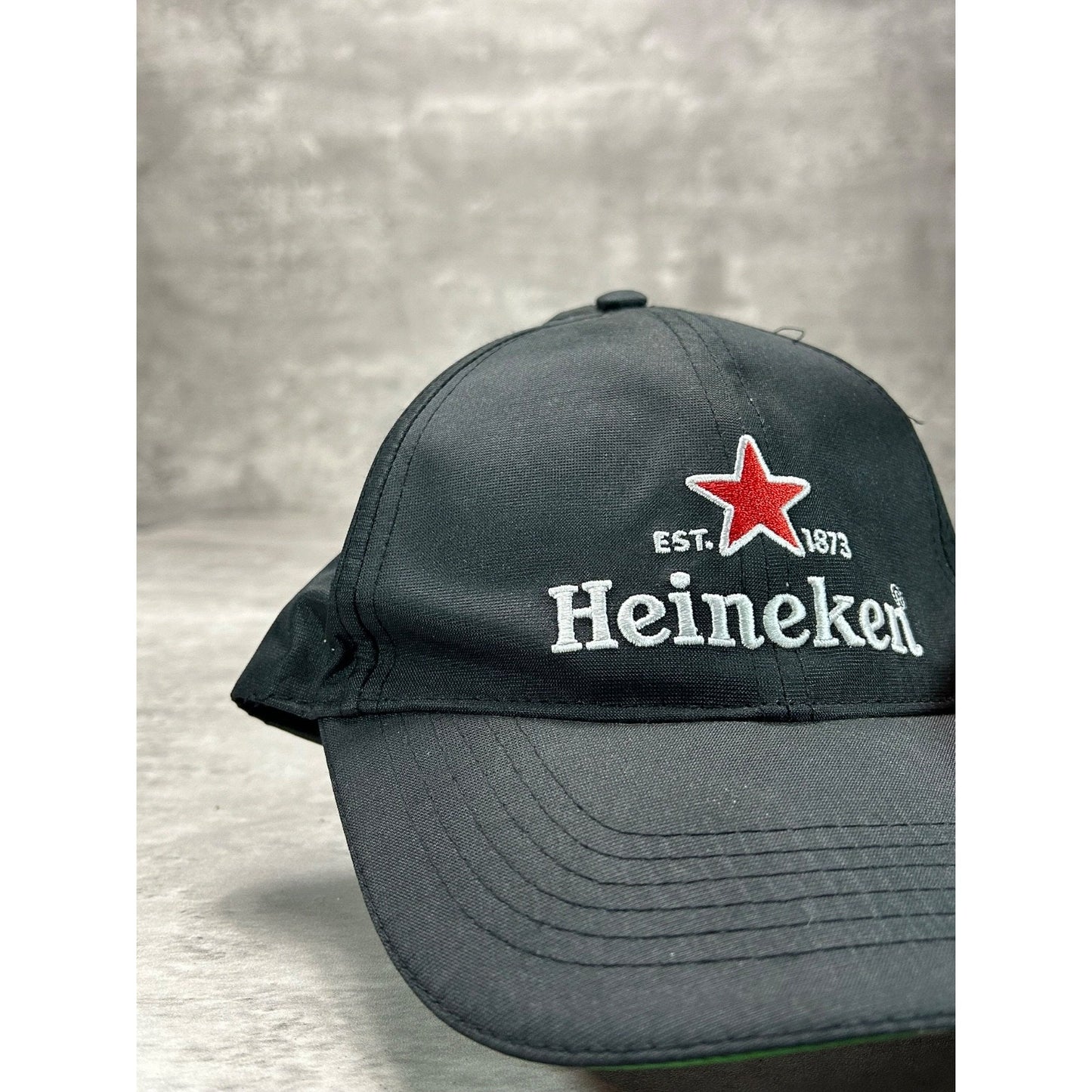 Vintage Heineken Beer Promo Embroidered Spellout Strapback Hat OSFA