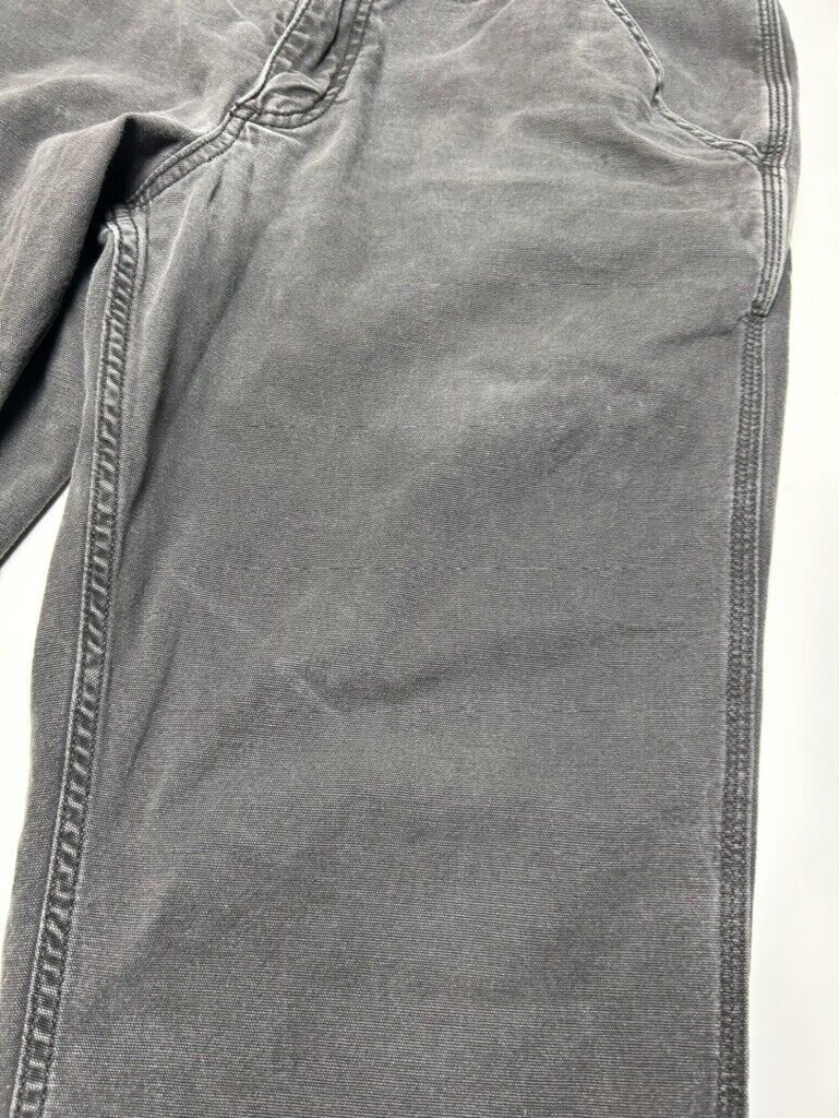 Carhartt Relaxed Fit Canvas Workwear 5 Pocket Pants Size 34W Gray