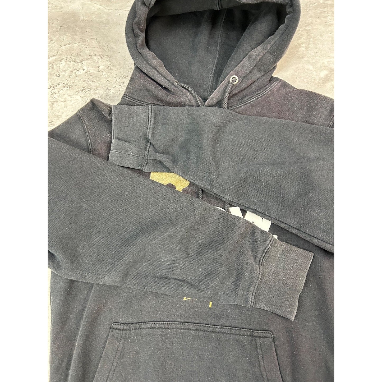 Vintage Stussy Knowledge Spellout Graphic Hooded Sweatshirt Size Small