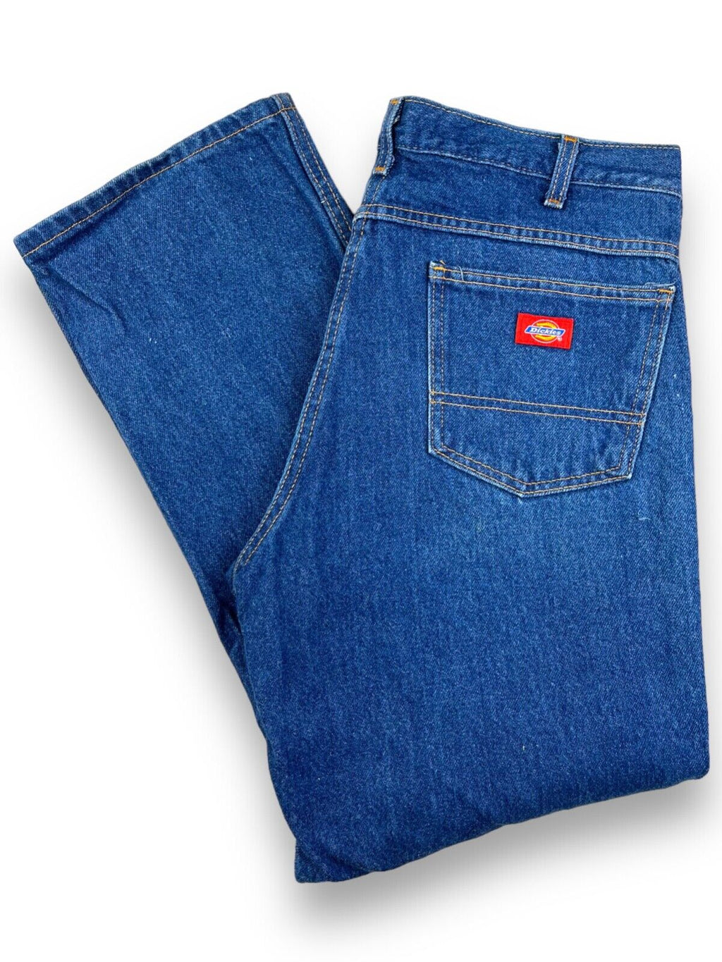 Vintage Dickies Relaxed Fit Dark Wash Workwear Denim Pants Size 37W