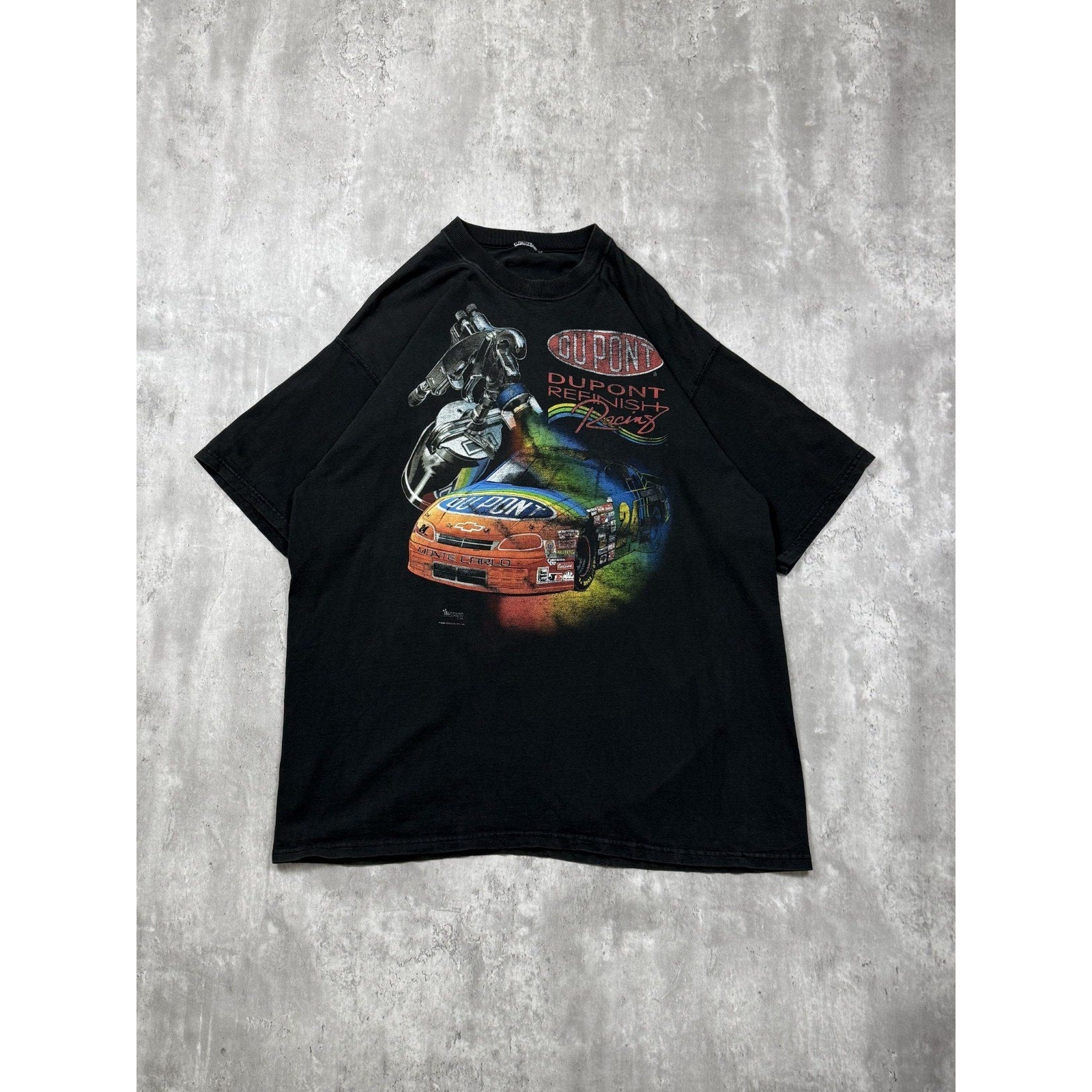 Vintage 1996 Jeff Gordon #24 Nascar Dupont Racing Graphic T-Shirt Size XL