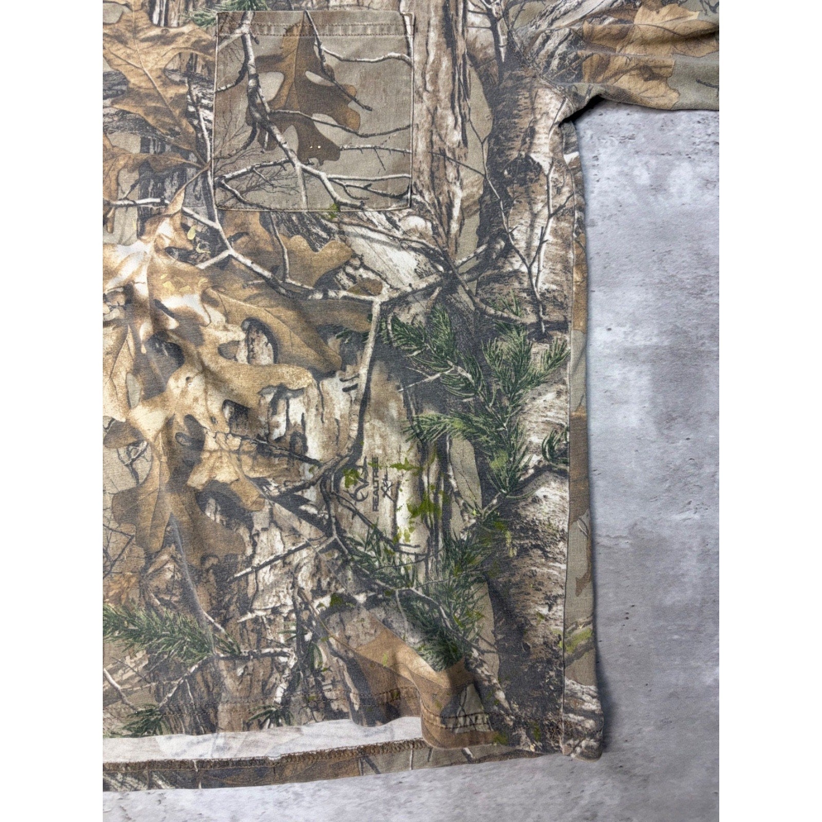 Vintage Street Legal Realtree Xtra Long Sleeve Camo Hunting T-Shirt Size Medium