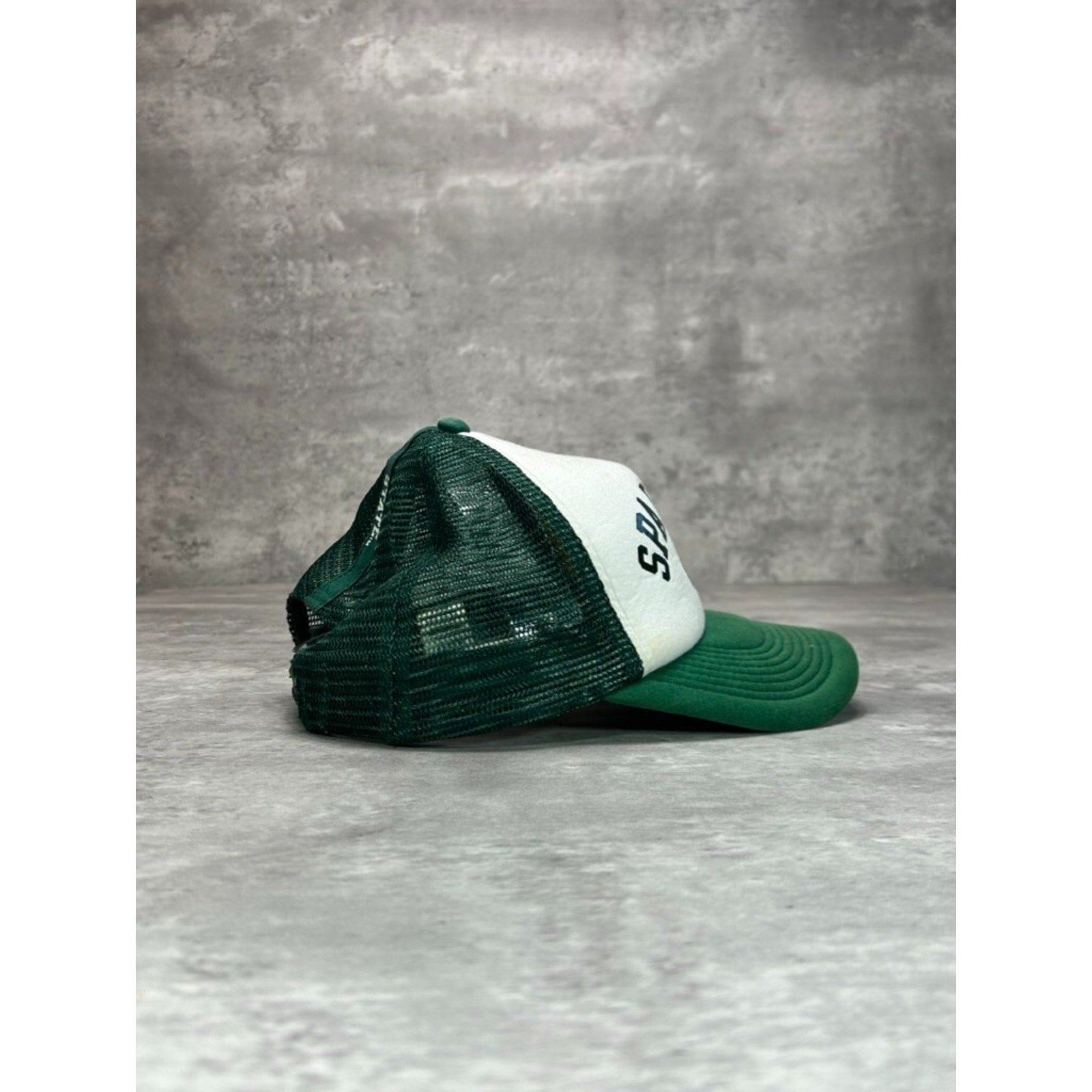 Vintage MIchigan State Spartans NCAA Nike Spellout Trucker Snapback Hat OSFA