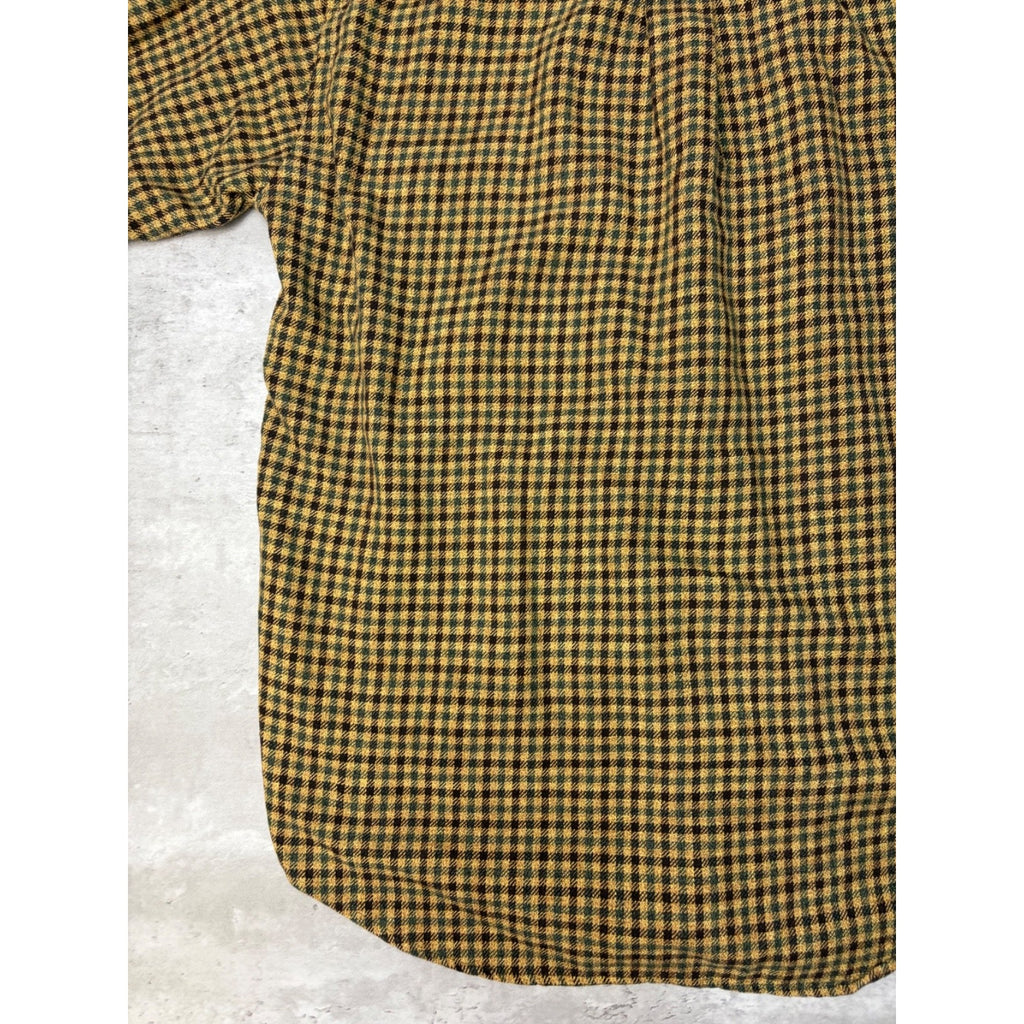 Vintage Nautica Embroidered Logo Long Sleeve Plaid Button Up Shirt Size Medium