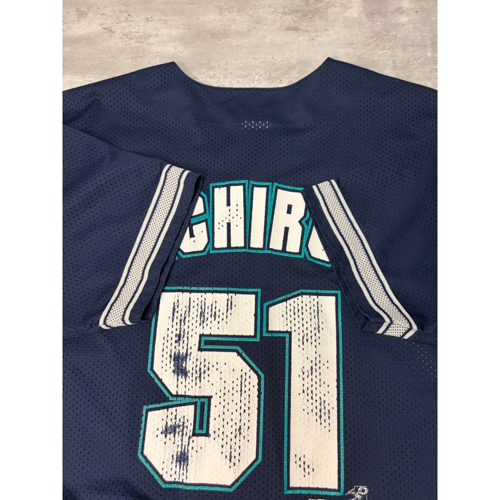 Vintage 2001 Ichiro Suzuki #51 Seattle Mariners Baseball Jersey Size 2XL