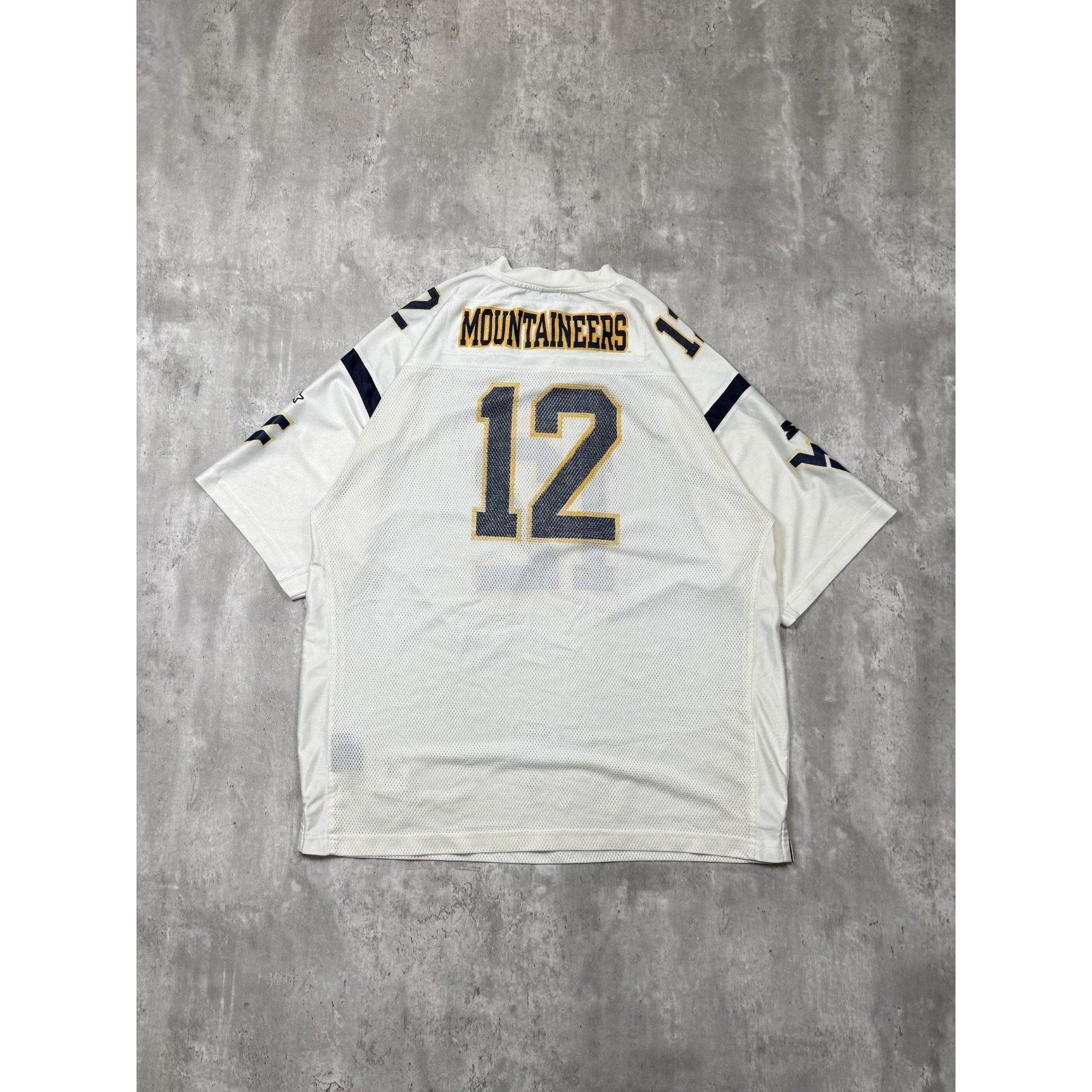 Vintage West Virginia Mountaineers #12 NCAA Starter Football Jersey Size XL