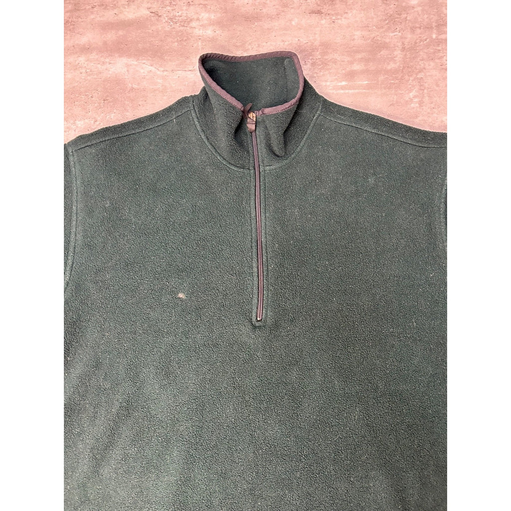 Vintage Woolrich 90s Earth Tone 1/2 Zip Pullover Fleece Sweatshirt Size XLT