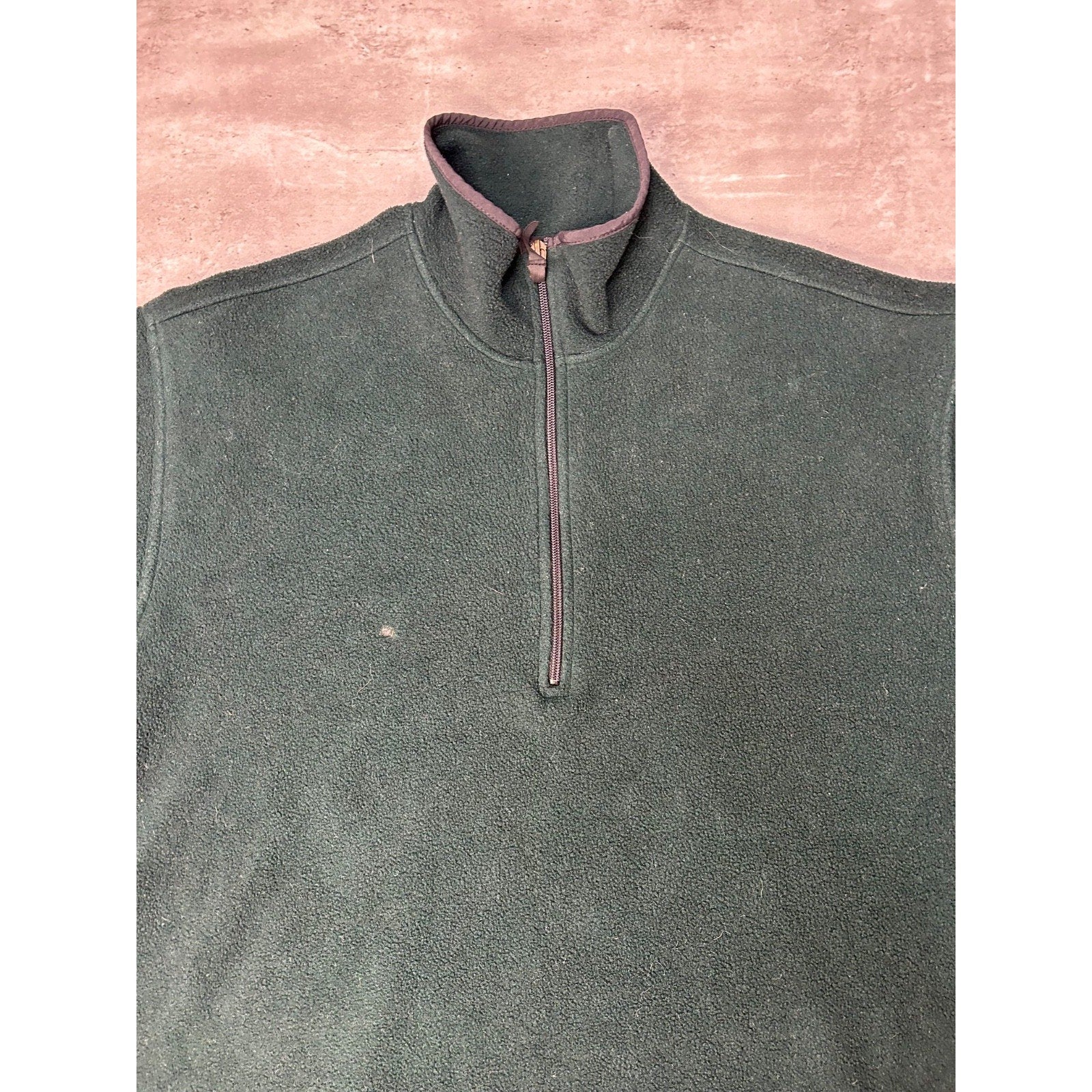 Vintage Woolrich 90s Earth Tone 1/2 Zip Pullover Fleece Sweatshirt Size XLT