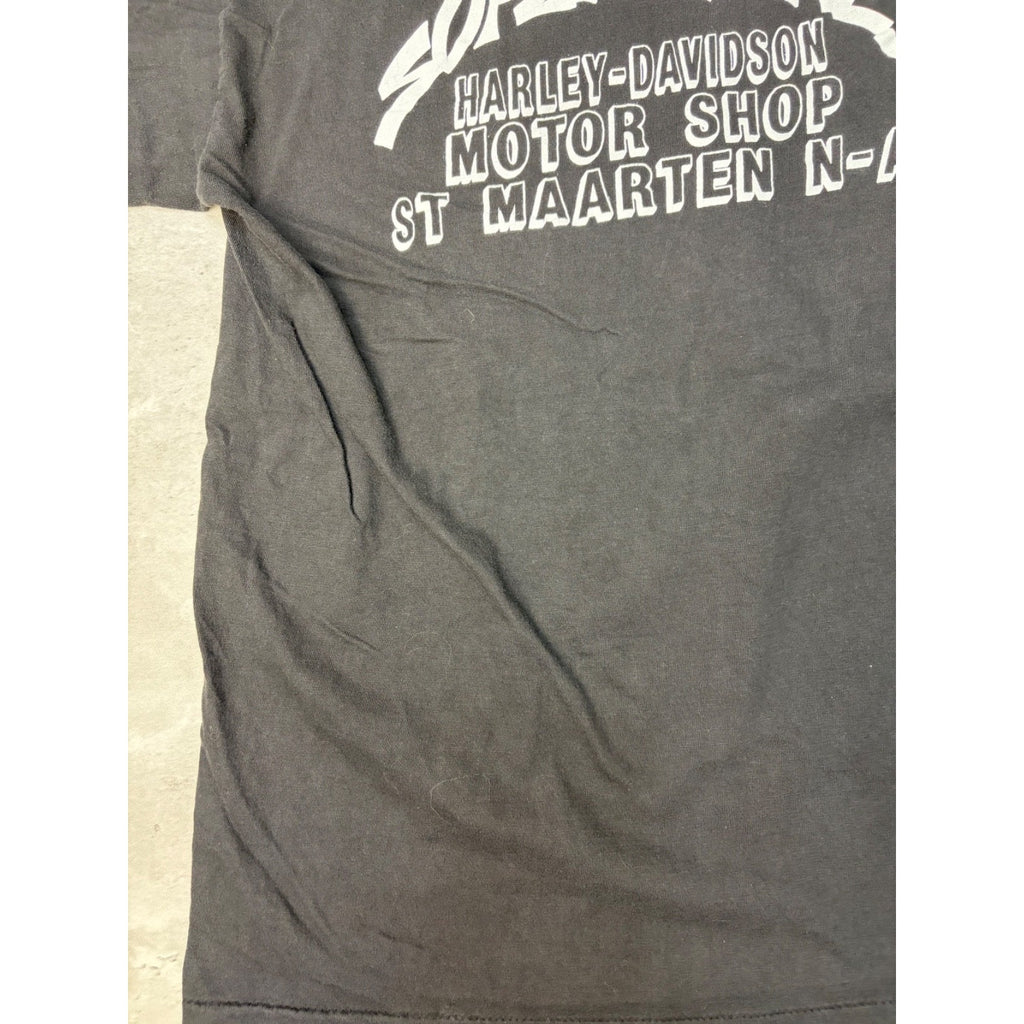 Vintage 90s Harley Davidson Classic Logo Graphic Black T-Shirt Size XL