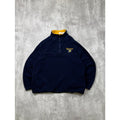 Vintage Indiana Pacers NBA Embroidered Spellout Logo 1/4 Zip Sweatshirt Sz Large