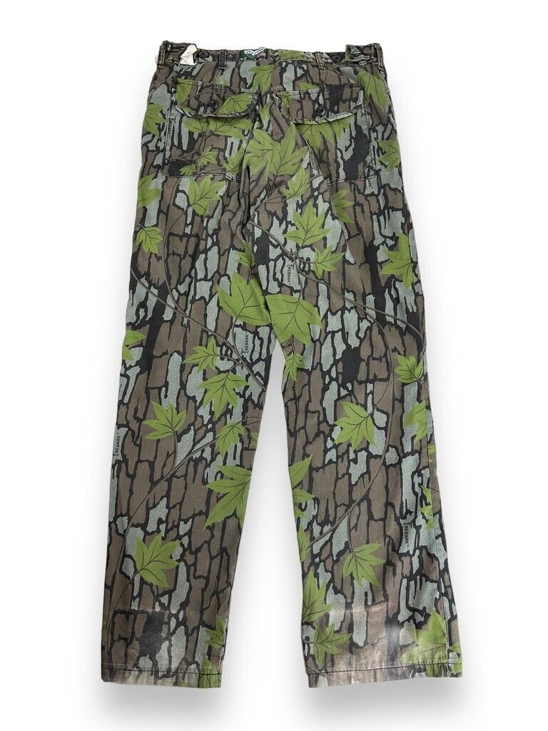 Vintage 90s Saf-T-Bak Trebark Tree Camo Hunting Pants Size 32W