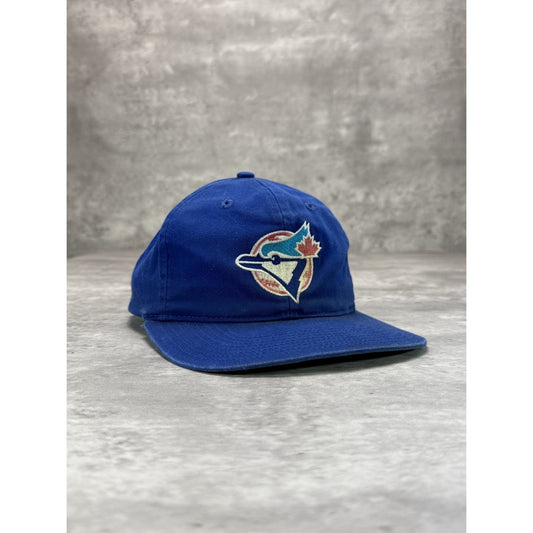 Vintage 90s Toronto Blue Jays MLB Embroidered Logo Snapback Hat OSFA Blue
