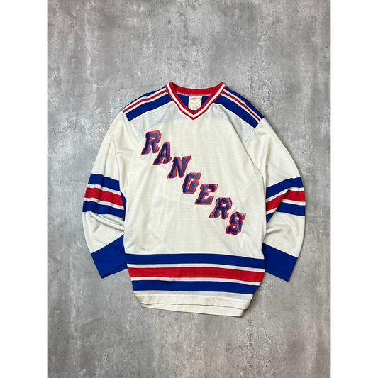 Vintage 1970s/80s New York Rangers NHL Hockey Jersey Size Small White