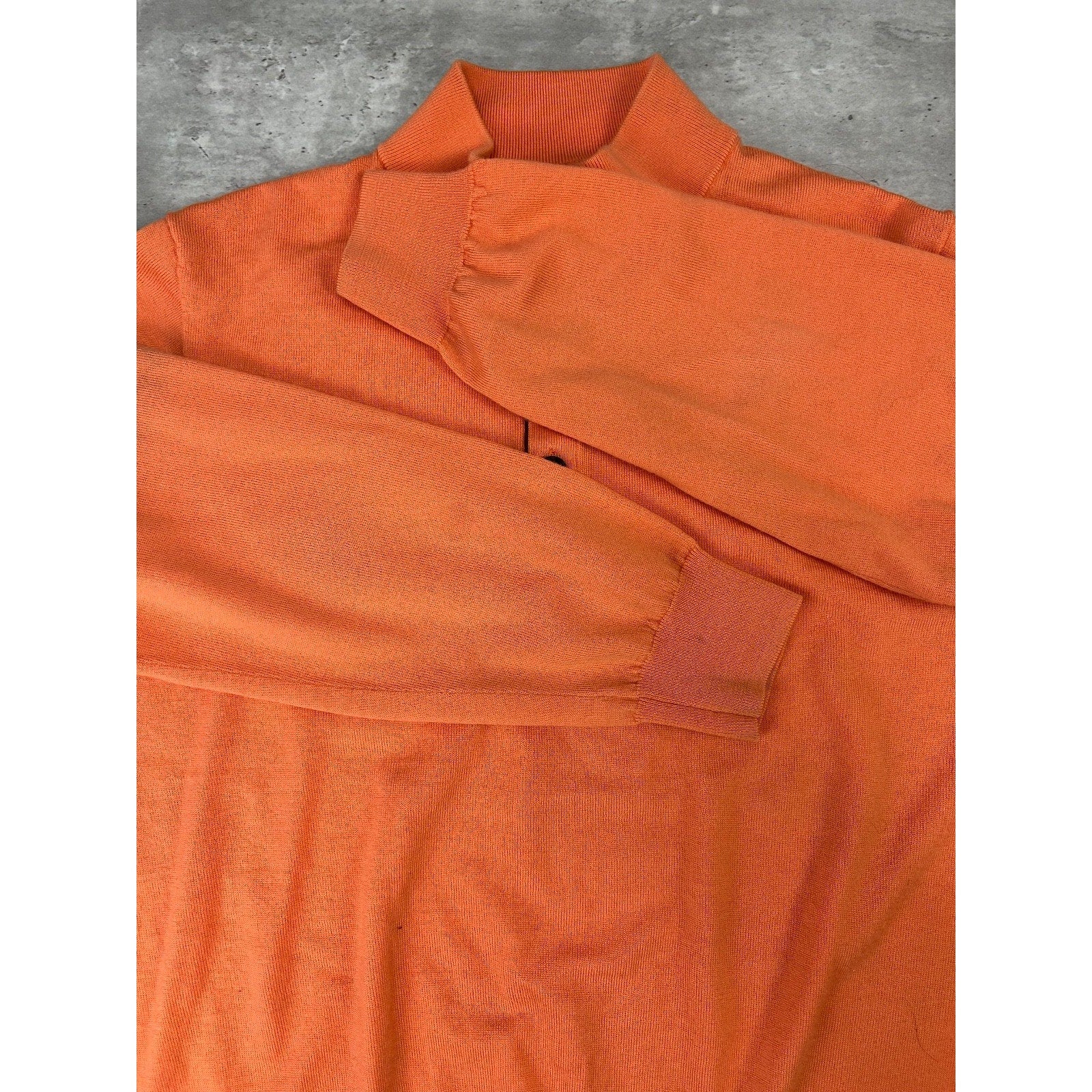 Vintage 1/4 Button Pullover Lightweight Knit Sweater Size XL