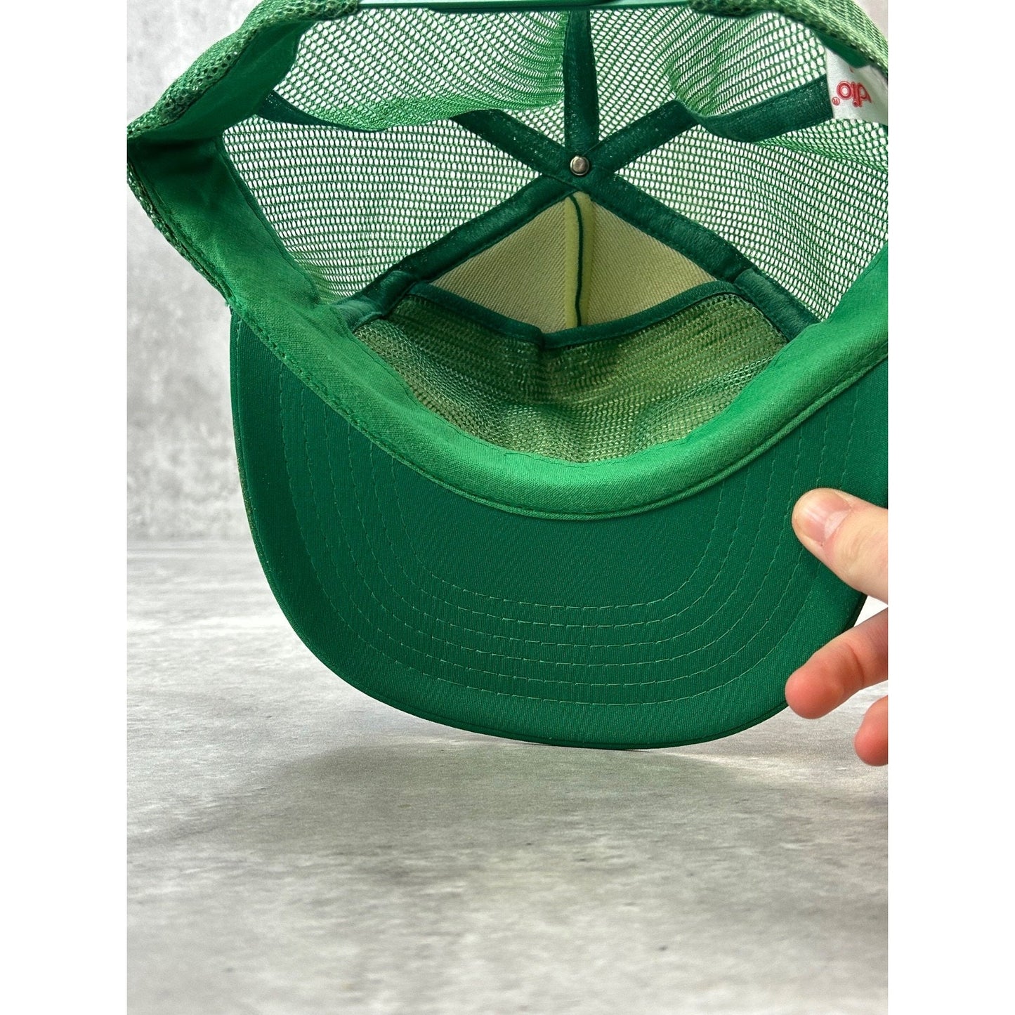 Vintage 90s Nagle Paving Company Graphic Spellout Trucker Snapback Hat OSFA