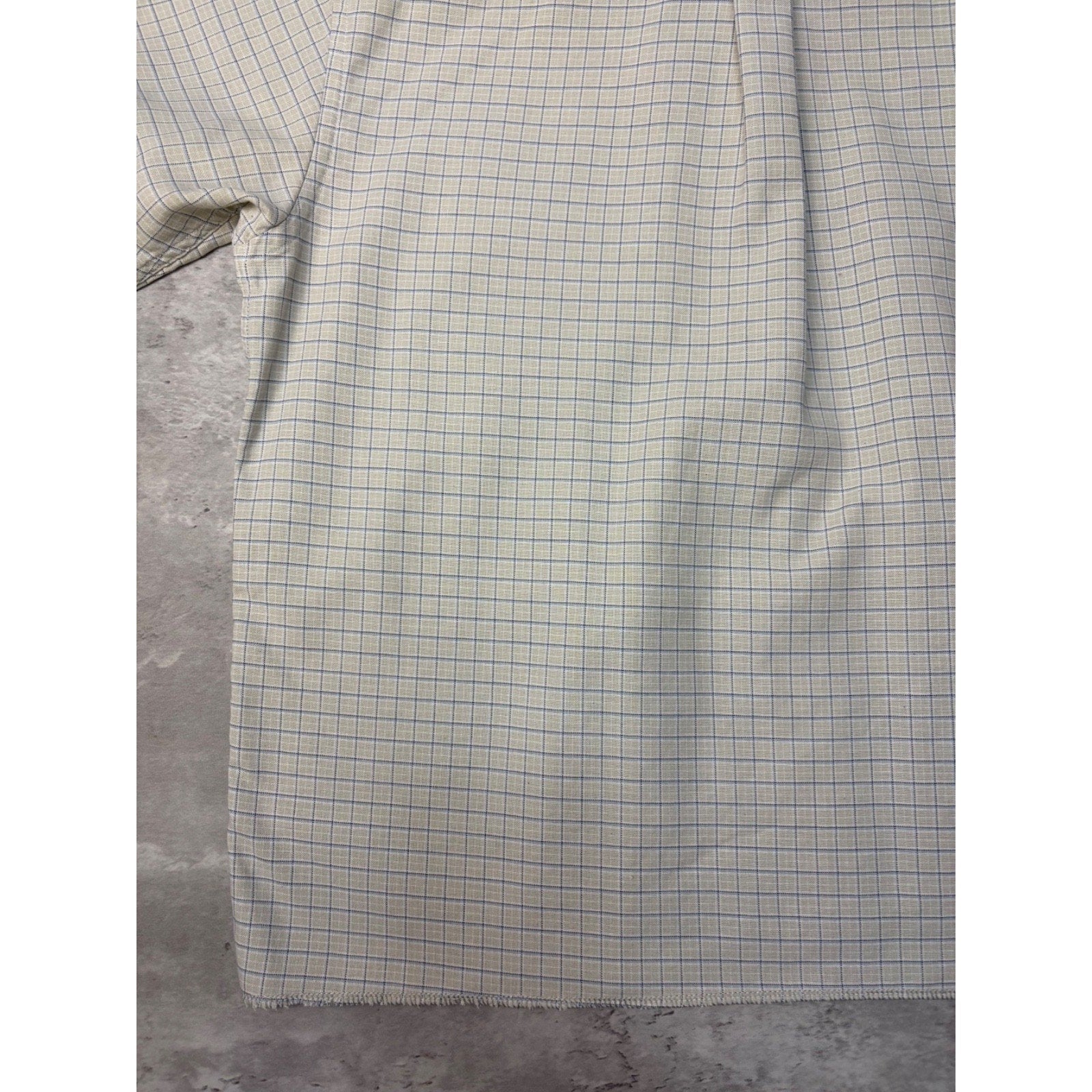Vintage Croft & Barrow Single Pocket Plaid Cropped Button Up Shirt Size Medium