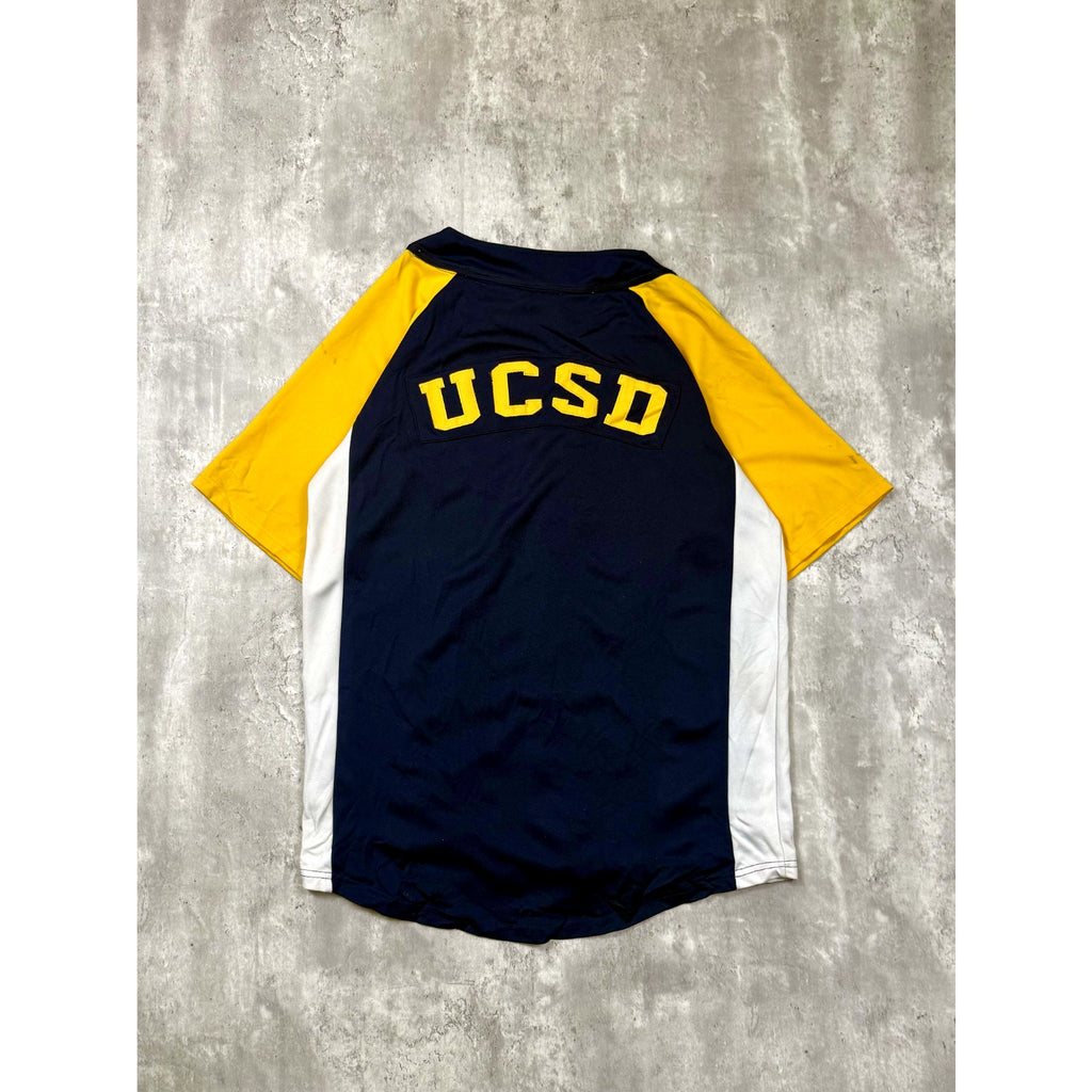 Vintage UCSD Tritons NCAA Script Spellout Baseball Jersey Size Medium