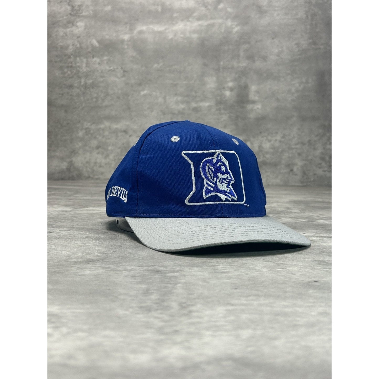 Vintage 90s Duke Blue Devils NCAA Embroidered Logo Snapback Hat OSFA