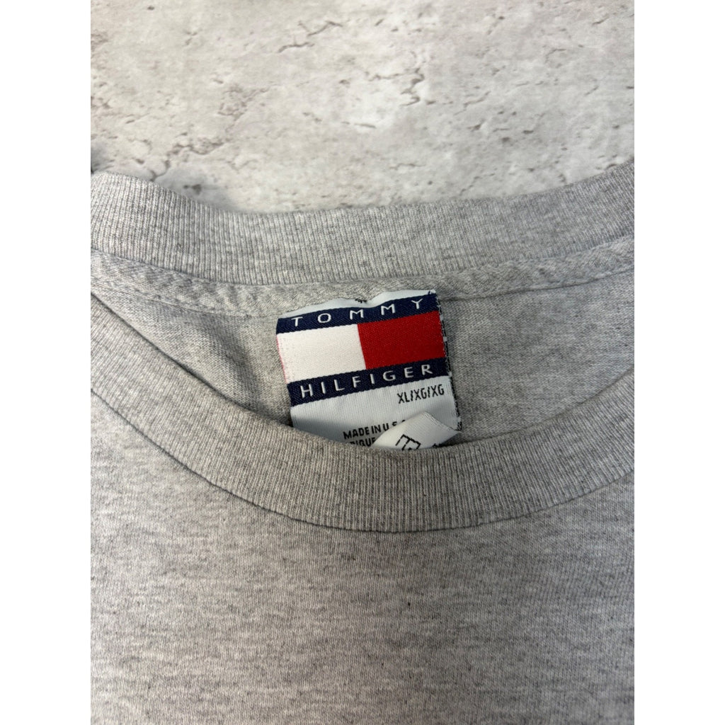 Vintage 90s Tommy Hilfiger Graphic Logo Long Sleeve T-Shirt Size XL
