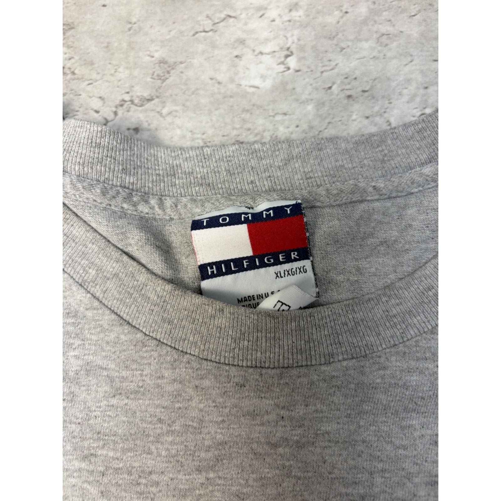 Vintage 90s Tommy Hilfiger Graphic Logo Long Sleeve T-Shirt Size XL