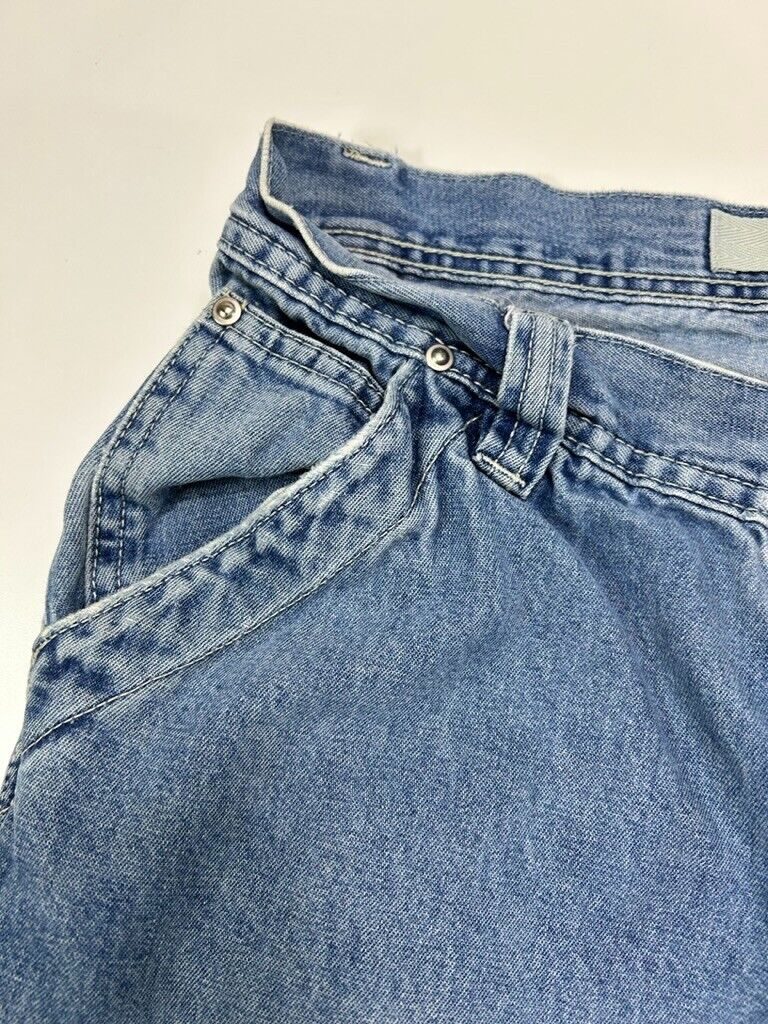 Vintage 90s Gap Light Wash Denim Carpenter Button Fly Pants Size 28W