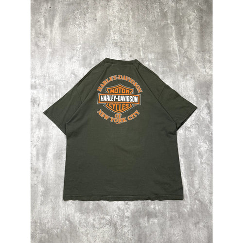 Vintage 2000 Harley Davidson Eagle Graphic Bikers Rule T-Shirt Size 2XL