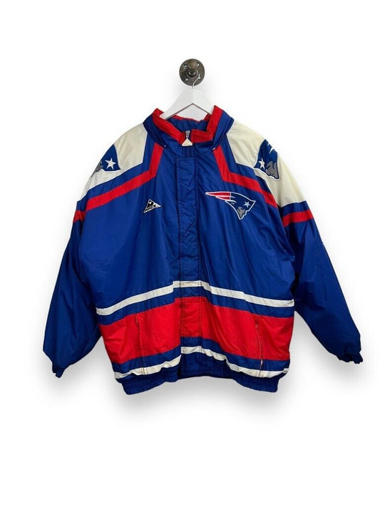 Vintage 90s New England Patriots NFL Full Zip Insulated Apex One Jacket Size XL