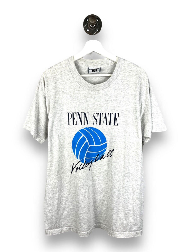 Vintage 90s Penn State Nittany Lions Volley Ball Collegiate T-Shirt Size Large