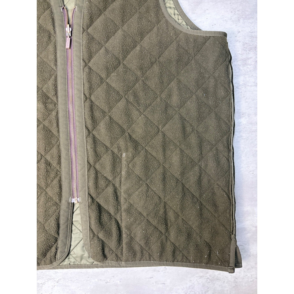 Vintage Barbour Polarquilt Quilted Reversible Vest Size XL