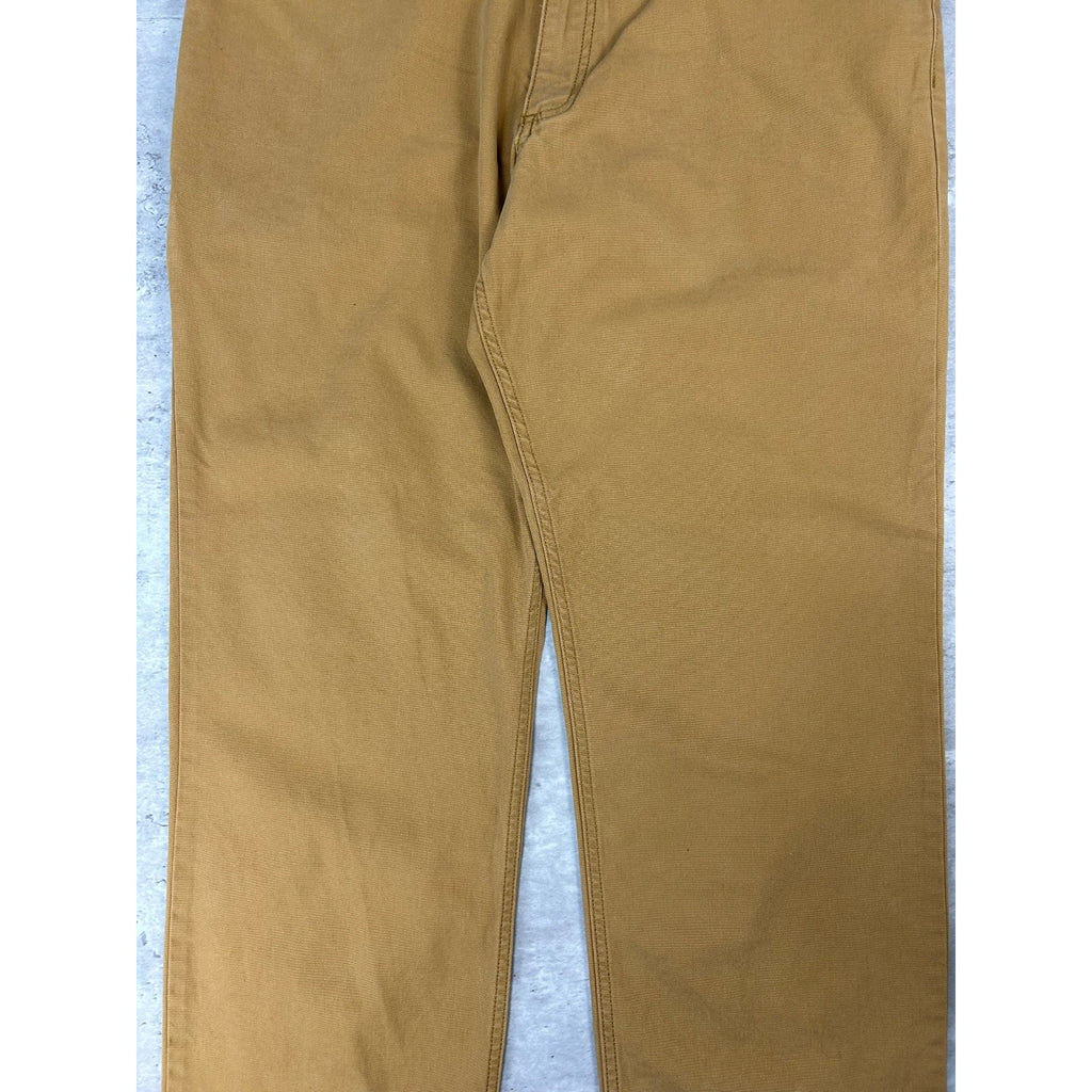 Carhartt Relaxed Fit Canvas Workwear Five Pocket Pants Size 38 Beige