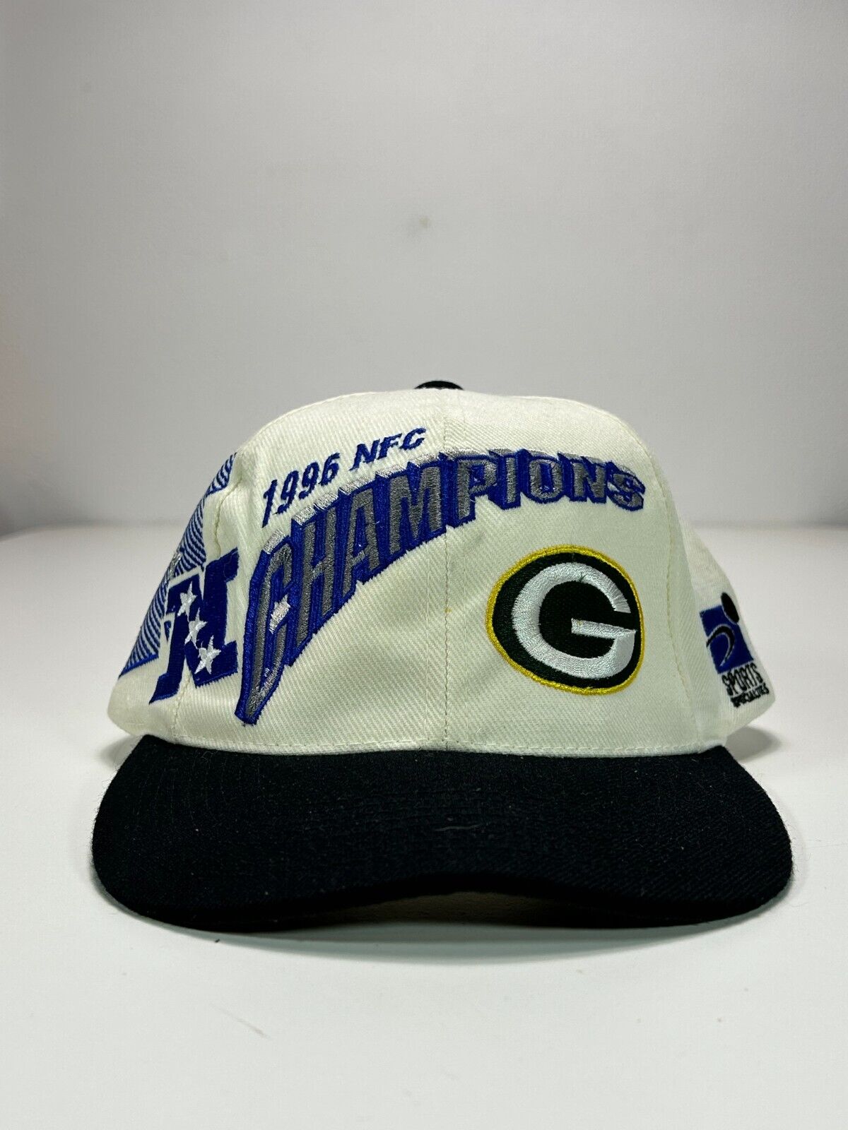 VTG 1996 Green Bay Packers NFL NFC Champs Sports Specialties Snapback Hat OSFA